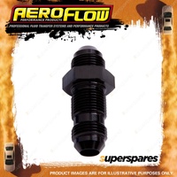 Aeroflow Brand Straight Bulkhead An -3 AN Black Finish Hose Fitting