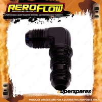 Aeroflow Brand 90 Degree Bulkhead An -12 AN Black Finish Hose Fitting