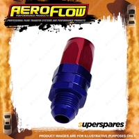 Aeroflow Straight Taper Forged Male Adapter Orb Hose End -6 to -6 AN Blue/Red