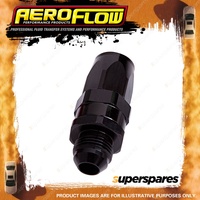 Aeroflow Straight Taper Forged Male Adapter Orb Hose End -8 to -8 AN Black