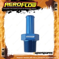 Aeroflow Male NPT To AN Barb Straight Adapter 1/8" To -4 Hose Blue Finish