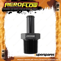 Aeroflow Male NPT To AN Barb Straight Adapter 3/8"To -6 Hose Black Finish