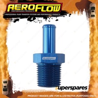 Aeroflow Male NPT To AN Barb Straight Adapter1/2" To -8 Hose Blue Finish