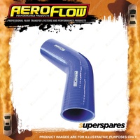 Aeroflow Brand 45 Degree Silicone Hose Elbow 25mm 1" I.D Blue Hose Fitting