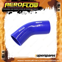 Aeroflow 45 Degree Silicone Hose Reducer/Expander 102-90mm 4"-3-1/2" I.D Blue