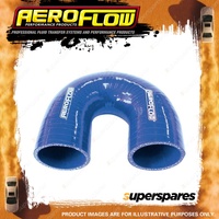 Aeroflow 180 Degree Silicone Hose Elbow 25mm 1" Diameter Blue Finish