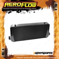 Aeroflow Aluminium Intercooler With 3" Inlet/Outlets Black 600 X 300 X 100Mm