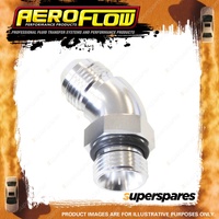 Aeroflow Orb To Male An Full Flow Adapters Silver 45 45 Degree -20 to -16