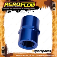 Aeroflow Brand Female Coupler 1/8" Npt Blue Female To Female Hose Fitting