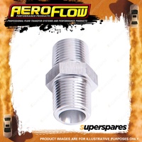 Aeroflow Brand Male Coupler 3/4" Npt Silver Male To Male Hose Fitting