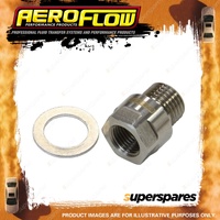 Aeroflow Brand M12X1.25 Pipe Reduce To F/Male1/8" Npt Stainless Steel