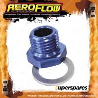 Aeroflow Brand Metric Pipe Reducer M14 X To 1/8" Blue Finish Hose Fitting