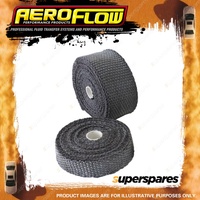 Aeroflow Exhaust Insulation Wrap 1" Wide 15Ft Length Black Hose Fitting