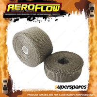 Aeroflow Brand Exhaust Insulation Wrap 1" Wide 50Ft Length Titanium