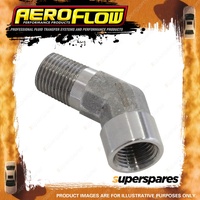 Aeroflow Brand 45 Degree NPT Female To Male NPT Fitting 1/8" Stainless