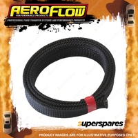 Aeroflow 1" 7.6 Meter Heat Flex Braid Black Tight Weave High Coverag