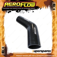 Aeroflow 45 Degree Silicone Hose Reducer/Expander 63-57mm 2-1/2"-2-1/4" ID Black