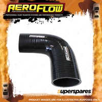 Aeroflow 90 Degree Silicone Hose Reducer/Expander 32-25mm 1-1/4"-1" I.D Black