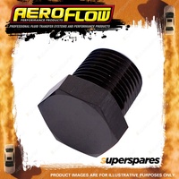 Aeroflow Brand Npt Hex Head Plug 3/4" Npt Black 3/4" Npt Hose Fitting