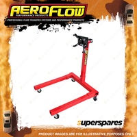 Aeroflow Engine Stand C-Frame 1250lb 567kg max. load 4 wheels Black