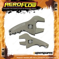 Aeroflow Adjustable Grip AN Wrench Kit 3-1/2" And 4-1/2" Handle Silver Finish