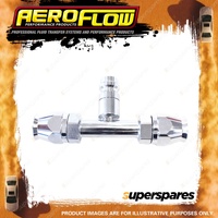 Aeroflow Brand A/C Straight Inline -8 AN Fitting With Charge Port