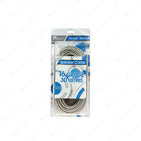 Aerpro 16 Gauge Speaker Cable - Twin Core 30M Cable Length Clear Insulation