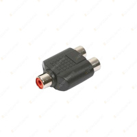 Aerpro RCA Female/2 RCA Female Adaptor - For Splitting 1 RCA Signal Into 2