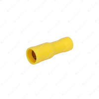 Aerpro 100 Pcs of 5mm Width Female Bullet Terminal - 12/10GA 4-6mm Yellow