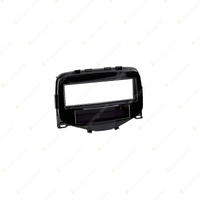 Aerpro Single DIN Gloss Black Facia with Metal Clips for Citroen C1 2005-2014