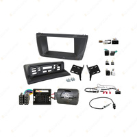 Aerpro Double DIN Black Facia Install Kit Suit for BMW X3 2004-2010 E83