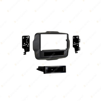 Aerpro Single & Double DIN Matte Black Facia Suit for Jeep Renegade 2015-On