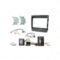 Aerpro Double DIN Black Install Kit - Amplified for Porsche Panamera 2009-2016