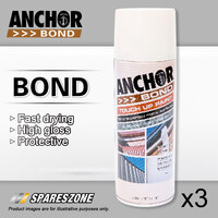 3 x Anchor Bond Bluegum / Forest Blue Paints 150 Gram For Repair On Colorbond