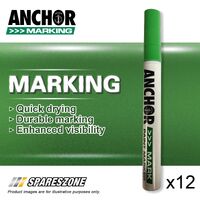 12 x Anchor Paint Marker Green Marker Pens Used For Various Applications