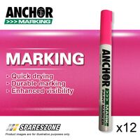 12 x Anchor Paint Marker Pink Marker Pens Used For Various Applications