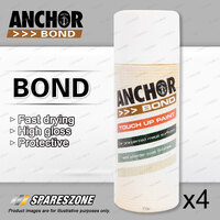4 x Anchor Bond Pale Eucalypt Full Gloss Paint 150 Gram For Repair On Colorbond
