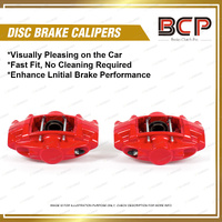 Front 4WD Brake Calipers Rotors Pads for Mitsubishi Lancer LS ES VR-X CG CH CS6A