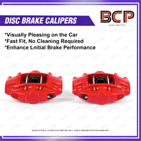 Front Disc Brake Calipers + Rotors + Pads for Ford Fiesta WT 1.6L 66KW Sedan