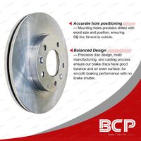 BCP Front + Rear Disc Brake Rotors for LDV G10 SV7A SV7C 1.9L 2.0L 2.4L Van RWD