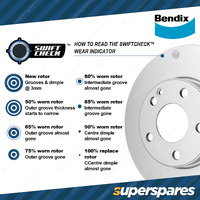 2x Bendix Rear General CT Disc Brake Rotors for Holden Statesman Caprice WM WN