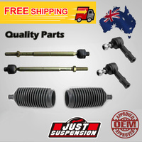 6x Steering Rack Tie Rod Ends Boot Kit for Holden Commodore VL VN VP Power