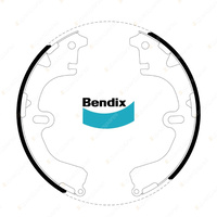 Bendix Rear Brake Shoes for Toyota Camry V10 SV11 Celica Corona ST 180 181 190