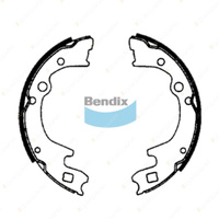 Bendix Rear Brake Shoes for Ford Econovan JG 1.4 36 kW 1.8 59 kW 2.0 63 kW 2.2