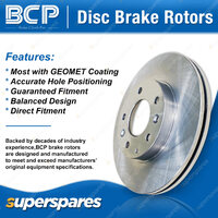 Front + Rear BCP Disc Rotors & Bosch Brake Pads for Honda Integra DA Wear Sensor