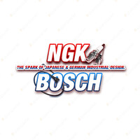 NGK Spark Plugs Coil + Bosch Leads Kit for Honda Accord CD5 F22B3 2.2L 4Cyl 16V