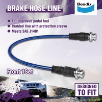 2" Lift Bendix Front Axle Middle Brake Hose Kit for Toyota Landcruiser J3 3.3L