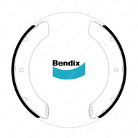 Bendix Rear Brake Shoes for Toyota Stout RK101 2.0L 79 kW RWD Ute 1968 - 1979