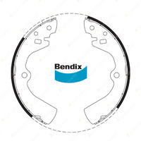 Bendix Rear Brake Shoes for Nissan Nomad C22 2.0 66 kW 2.4 74 kW RWD