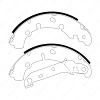 Bendix Rear Brake Shoes for Mazda 2 DY 1.5 82 kW FWD Hatchback 2003 - 2007